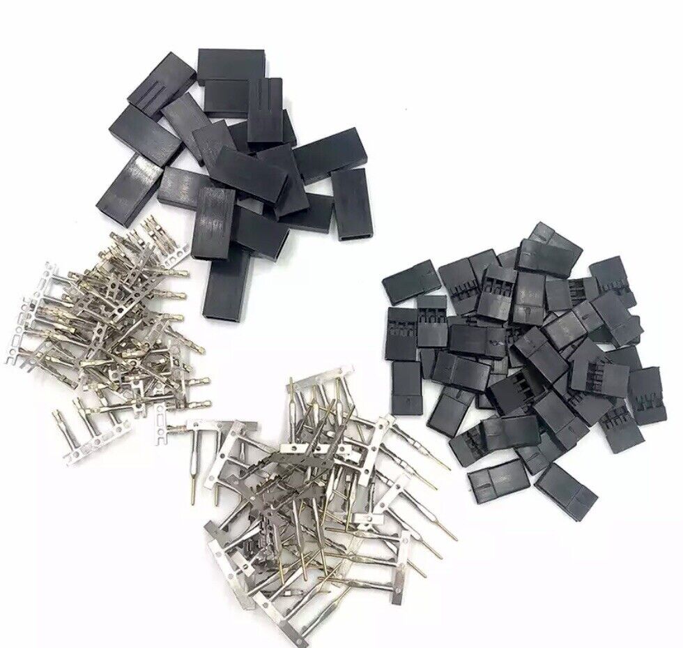 400pcs JR JST FUTABA 2/3 Pin Female Male Connector Kit Dupont  2.54mm RC Hobby