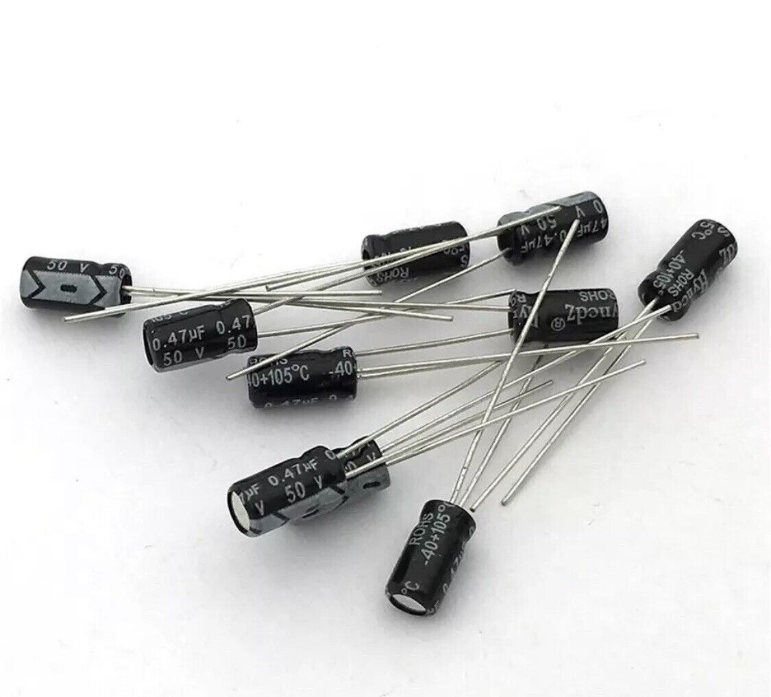 120pcs 12 Values Assorted Electrolytic Capacitors Assortment Kits 0.22uF~470uF