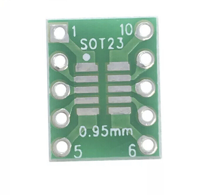 15pcs SOT23  MSOP10 to DIP Transfer Board DIP Pin Board  DIY Adapter FR4