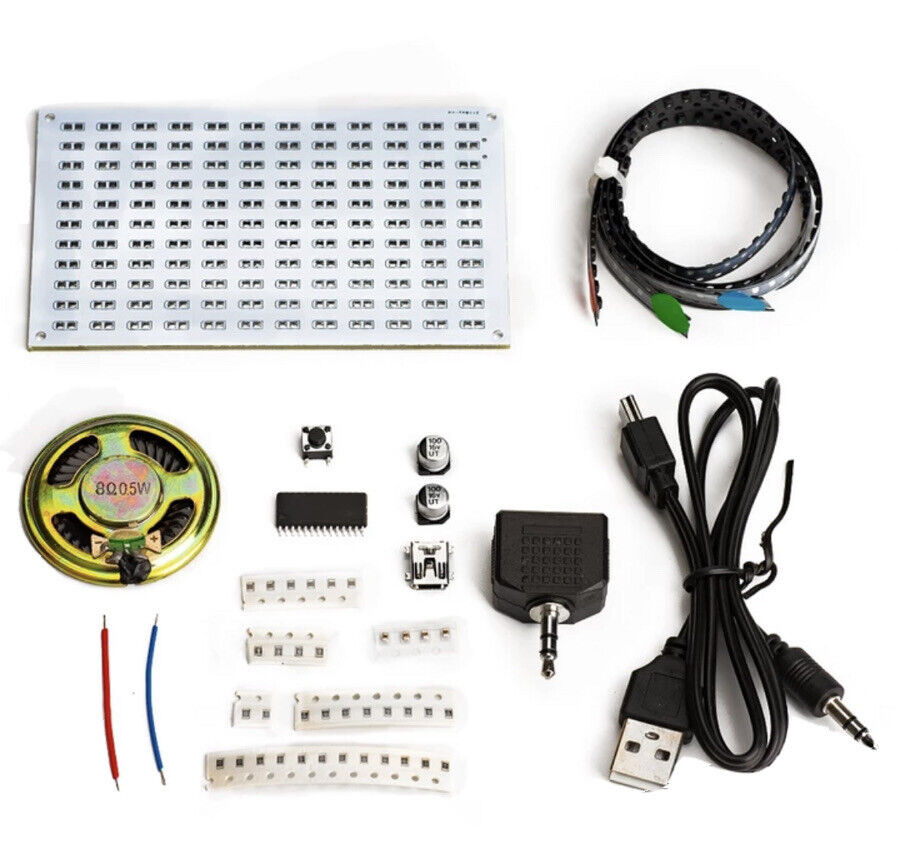 DIY Led Music Spectrum SMD Soldering Display Flashing Light Electronic Component