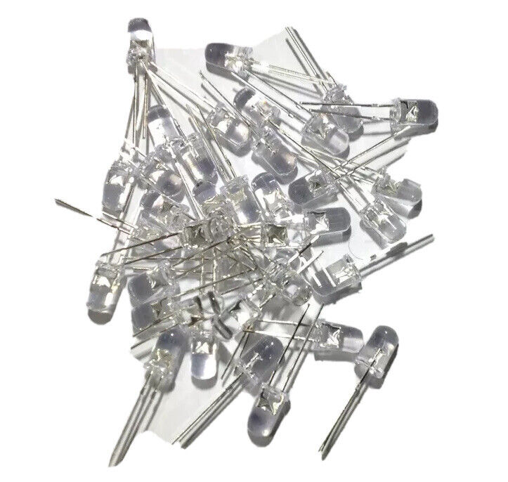 5mm Warm White Led Light Emitting Diode Round Top 100pcs Led Clear Top