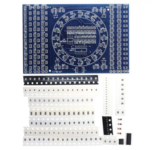 Soldering Practice SMD CD4017 NE555 Rotating LEDS Board DIY Kit Electronic PCB