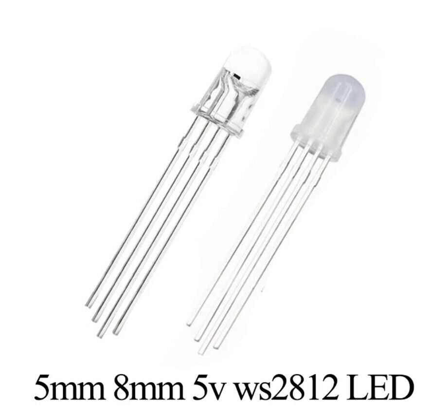 WS2812 F5 5mm RGB LED 30PCS WS2812-SK6812 NeoPixel Comp’ Light Emitting Diodes