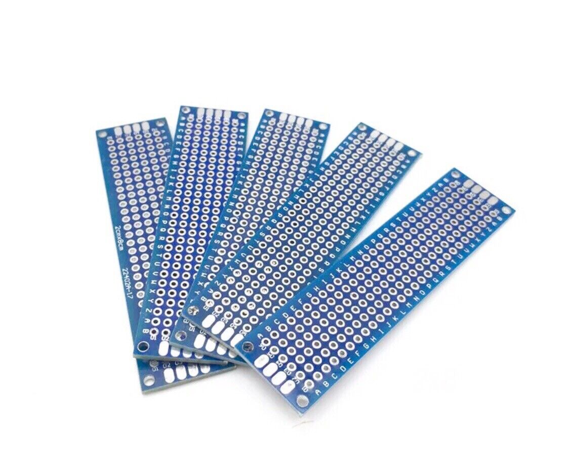 20PCS 4 Sizes Double Side FR4 PCB Arduino Prototype DIY 5x7cm 4x6cm 3x7cm 2x8cm