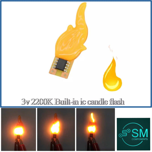 LED Flicker Flame Diode Candle True Colour Flame DIY Candle Light Emitting Diode