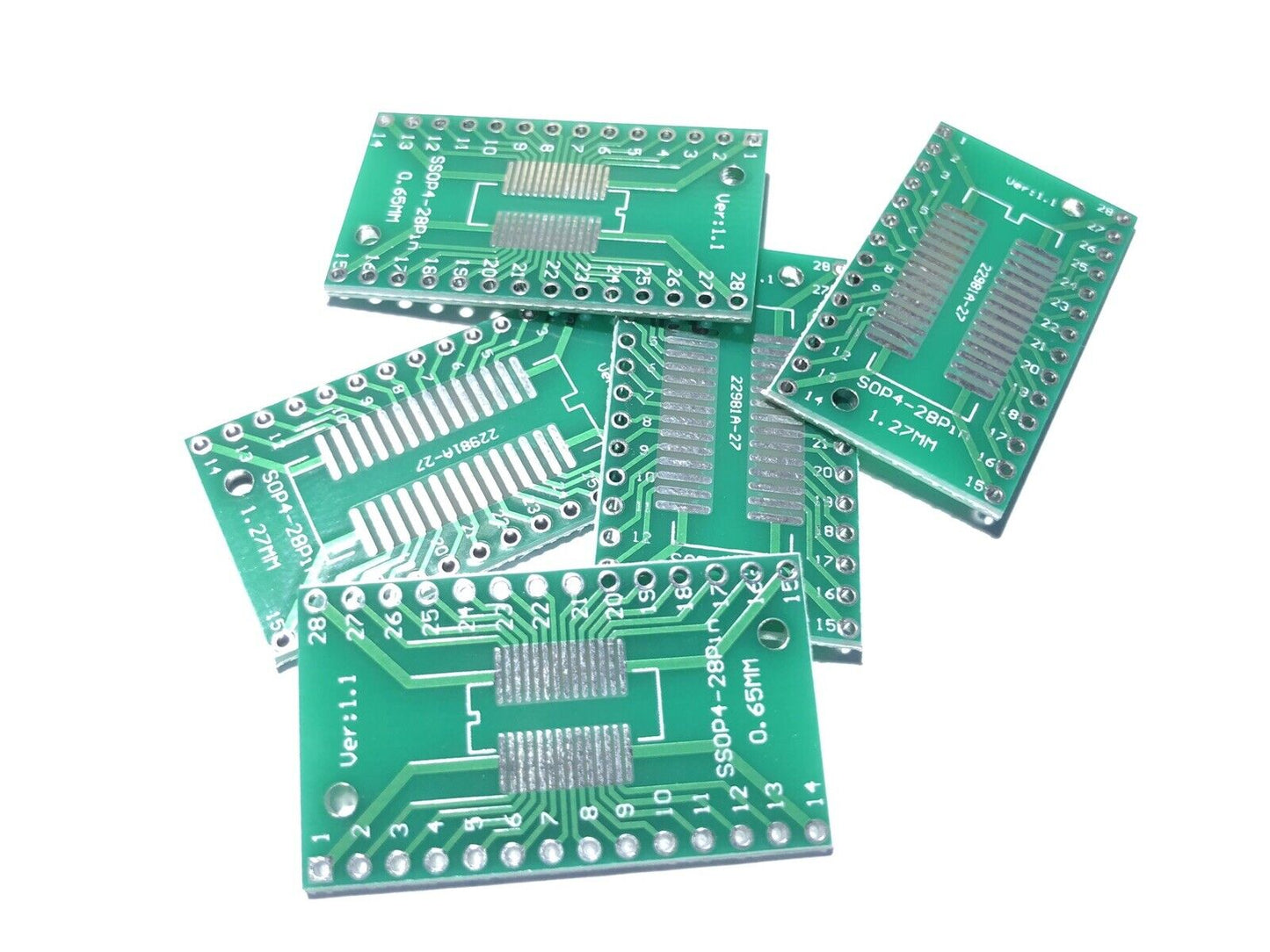 10PCS TSSOP-28 SSOP-28 SOP4-28 Pin Board SMD - DIP 28 Adapter Breakout Board PCB