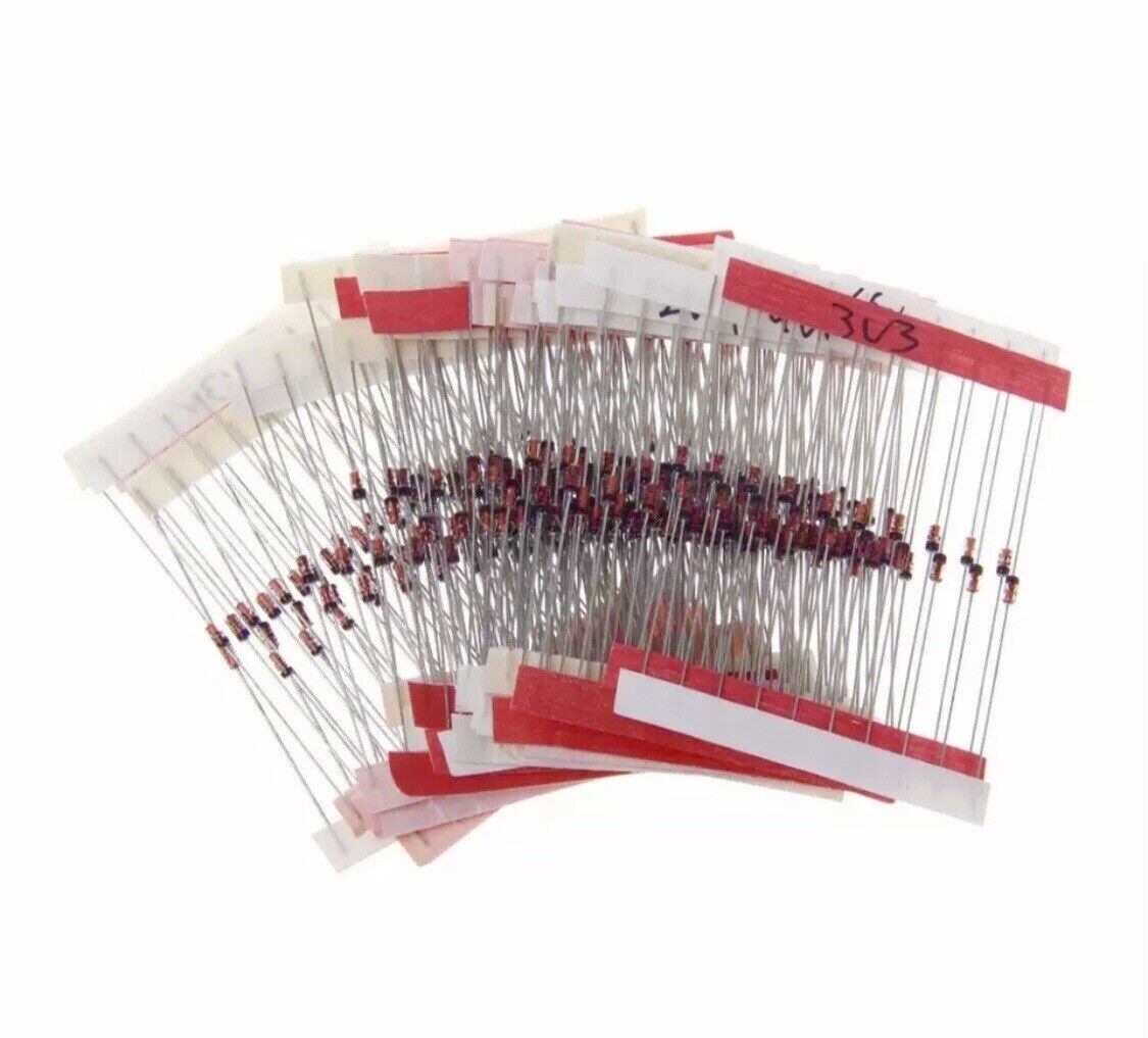 270 Pcs 2.4V-33V 27 Values 1/2W 0.5W Zener Diode Assorted Kit Arduino DIY