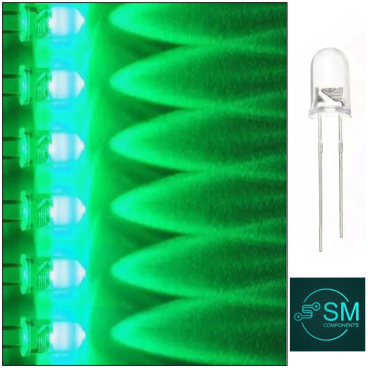 5mm 100pcs Green LED Flicker Flame Diodes  DIY Candle Light Emitting Diodes