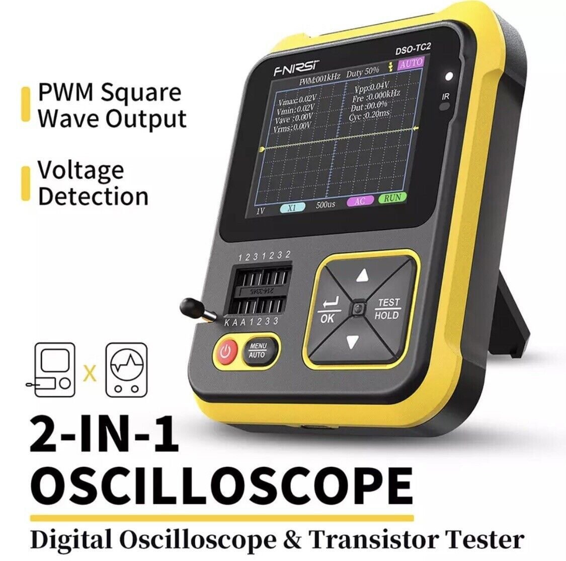 Digital Oscilloscope LCR 2in1 DSO-TC2 Electronic DIY PWM Generator Inc Probes