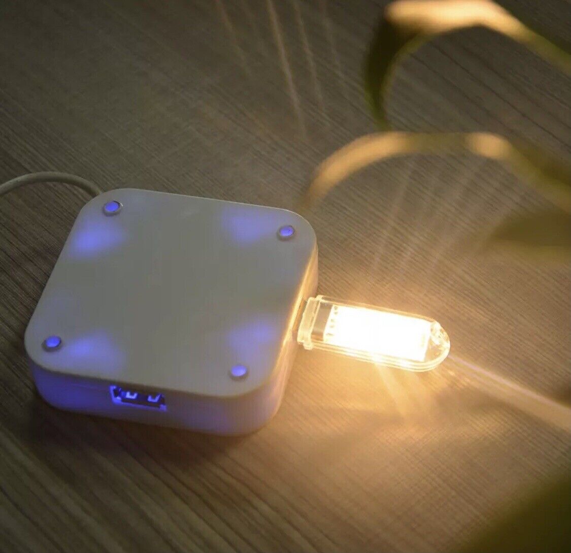 6 X USB emergency WARM WHITE LED Power Bank 3 Led LED Lamp Lighting Night Light