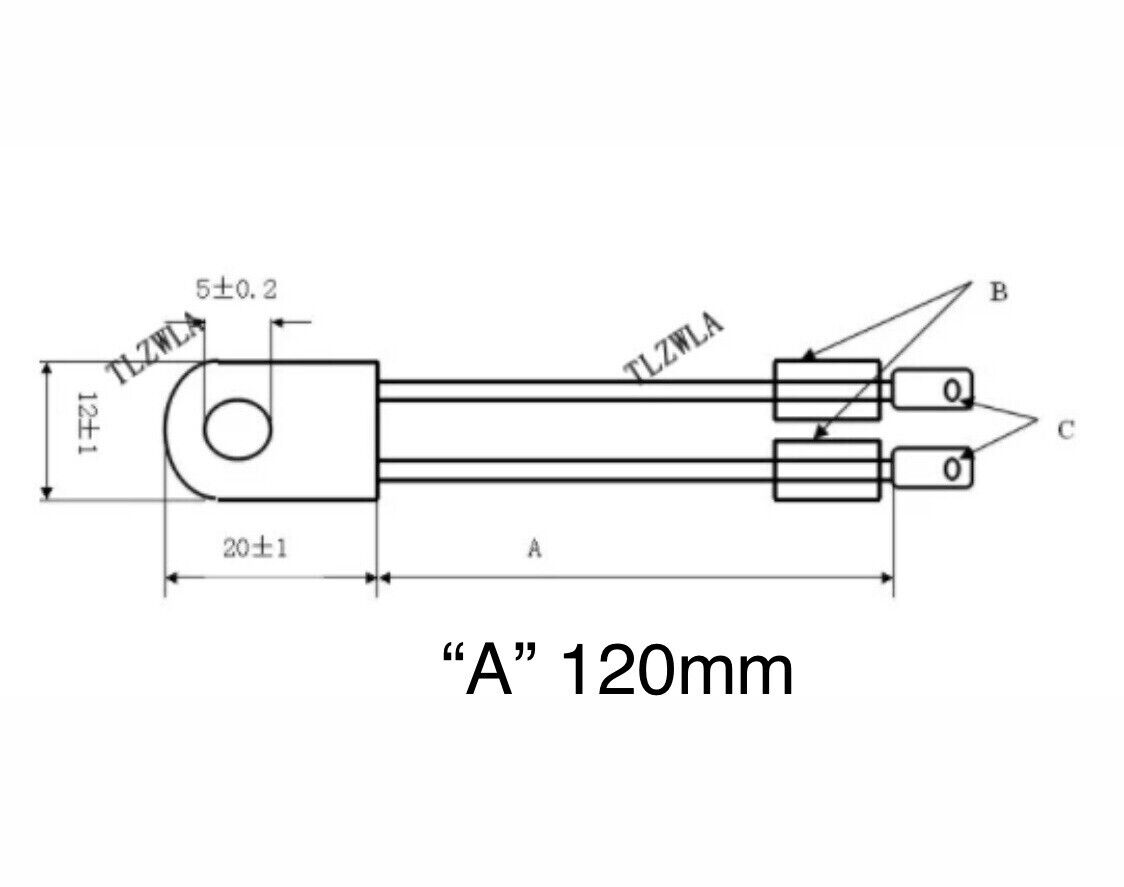 RH/Tf RH 250V Temperature Fuse Thermal Links Over Protec Temperature 3D Printer