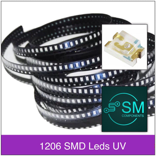 200pcs 1206 SMD UV ULTRA VIOLET LED Electronics Components Light Emitting Diodes