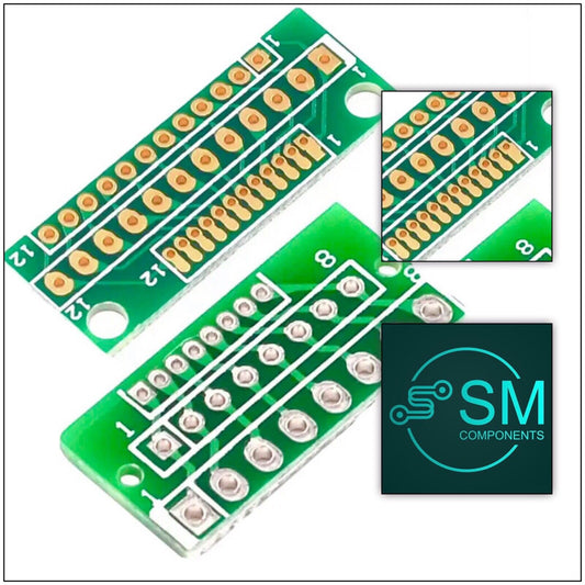 10PCS 5 X 8 Pin 5 X 12 Pin 1.27MM 2.0MM 2.54MM DIY Breakout PCB Converter Board