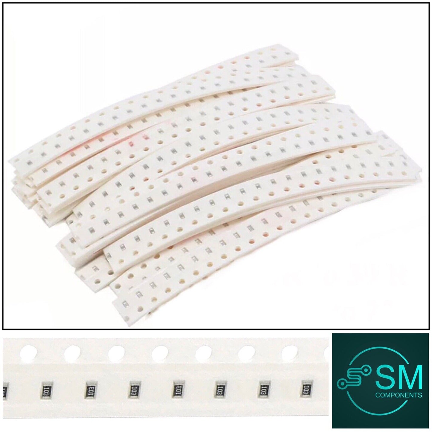 720PCS 0603 SMD Resistor Kit 36Value Assorted Kit 1ohm-10Mohm 5% 36 Values X 20