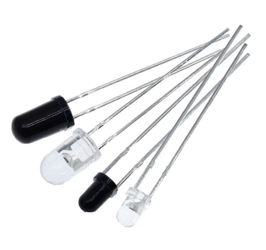 50PCS 3mm IR LEDS EMITTER, RECEIVER 3mm 940nm 25 Sets IR infrared diode LED