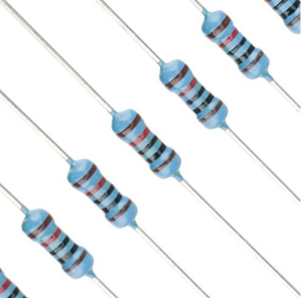 100PCS 150 Ohm 1/4W- 0.25W 1% Metal Film DIP Resistor - Pack of 100