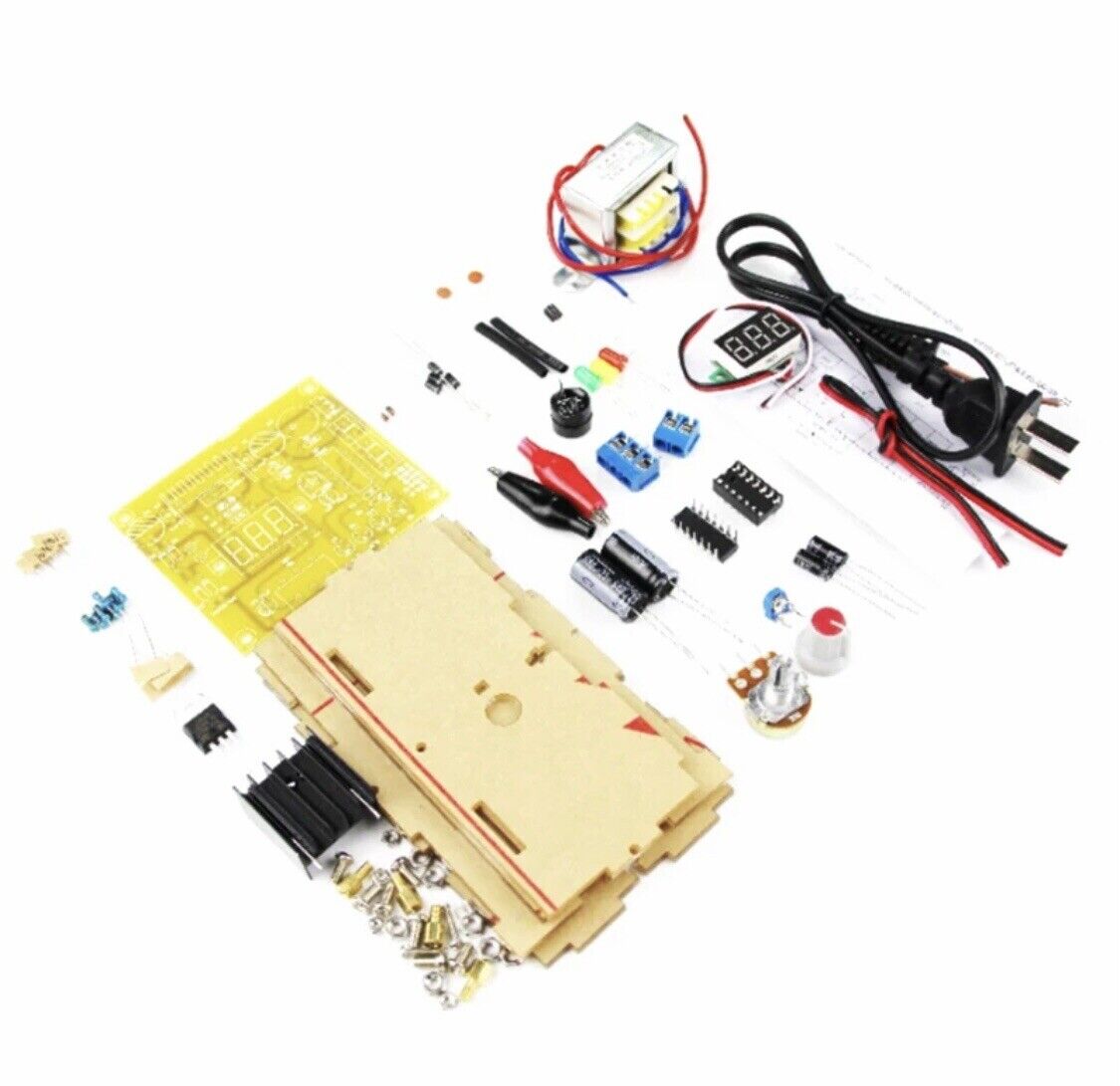 LM317 Continuously Adjustable Regulated DC Power Supply Kit LM317 1.25