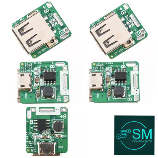 5PCS 5V 1A Boost Step Up Power Module Micro USB Battery Charger Protection Board