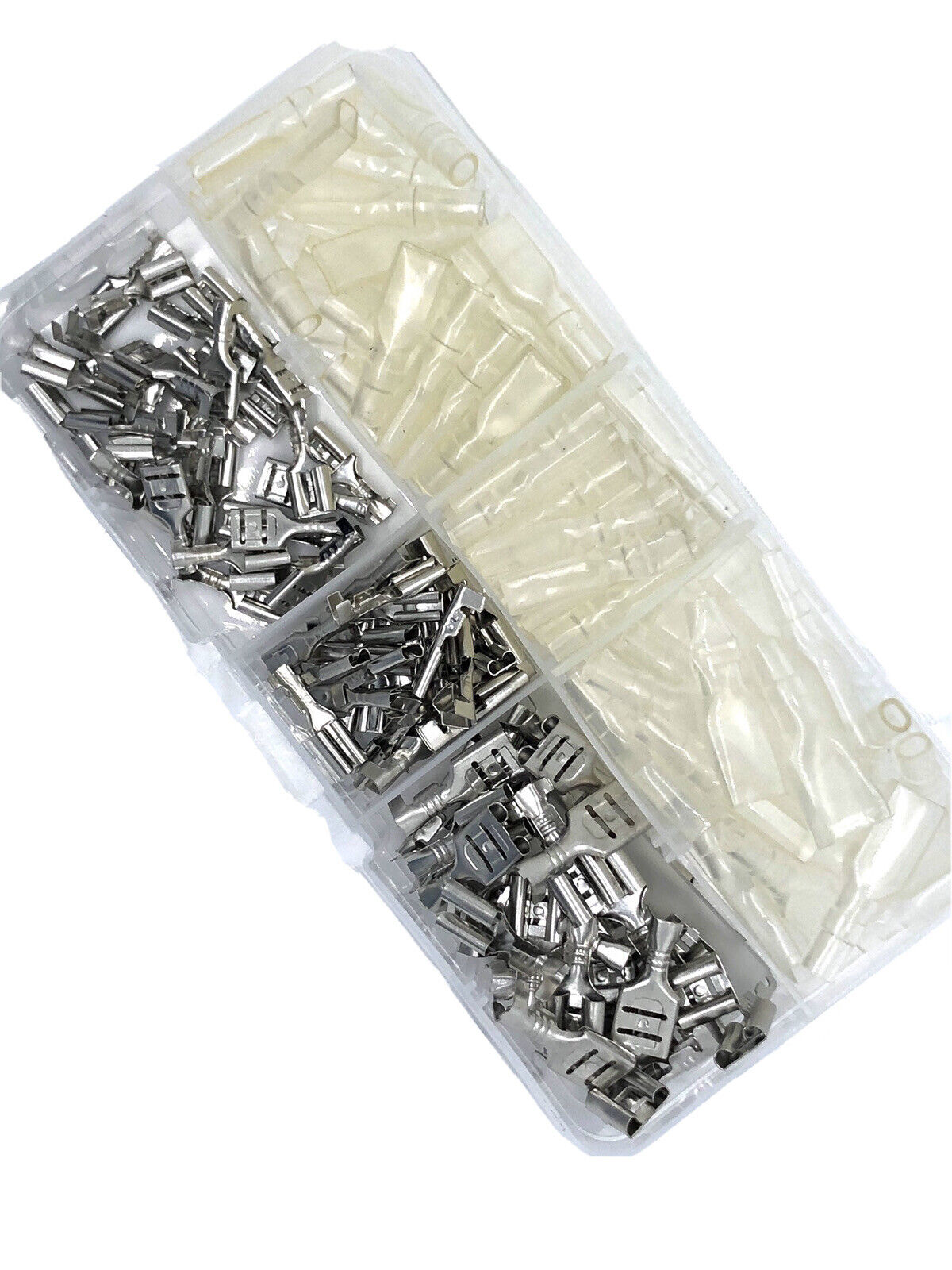 90pcs 2.8 4.8 6.3mm Wire Connector Crimping Kit Female Spade Terminals Set