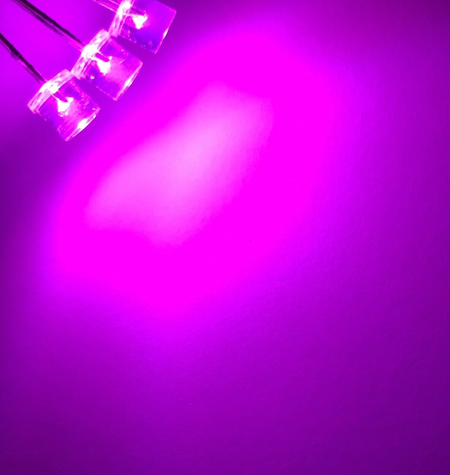 5MM F5 MAGENTA Purple-Pink Led Light Emitting Diode 100pcs Clear Flat Top