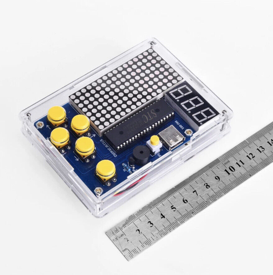 DIY Electronic Soldering Training Kit for Tetris/Snake/Plane Games Kit Inc Case