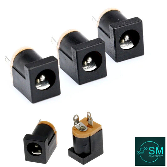 5PCS DC012 Power Supply Sockets 5.5mm X 2.1mm 180° PCB Power Jack Connector