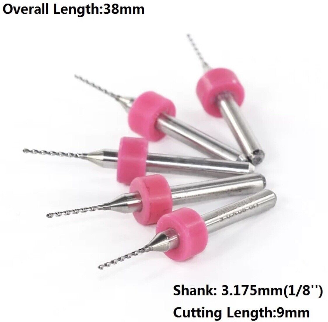 10Pcs 0.45mm PCB Print Circuit Board Tungsten Carbide Mini Micro Drill Bit Set