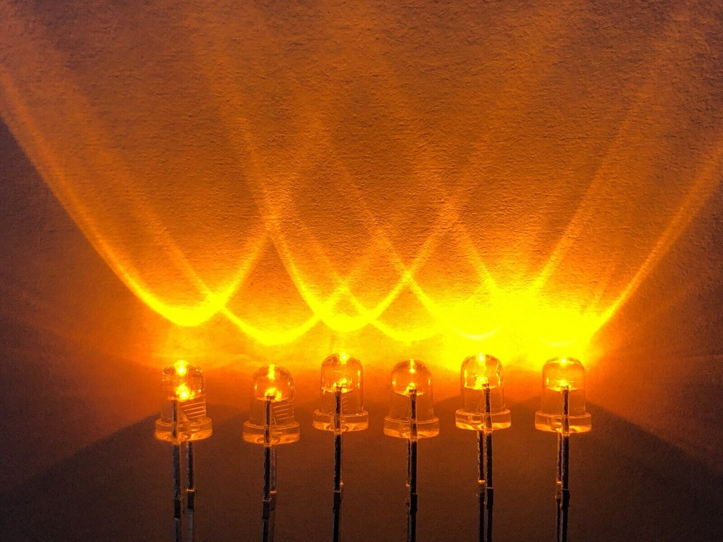 100pcs 3mm LED Flashing Blinking Orange Light Emitting Diodes 1.5hz On Off