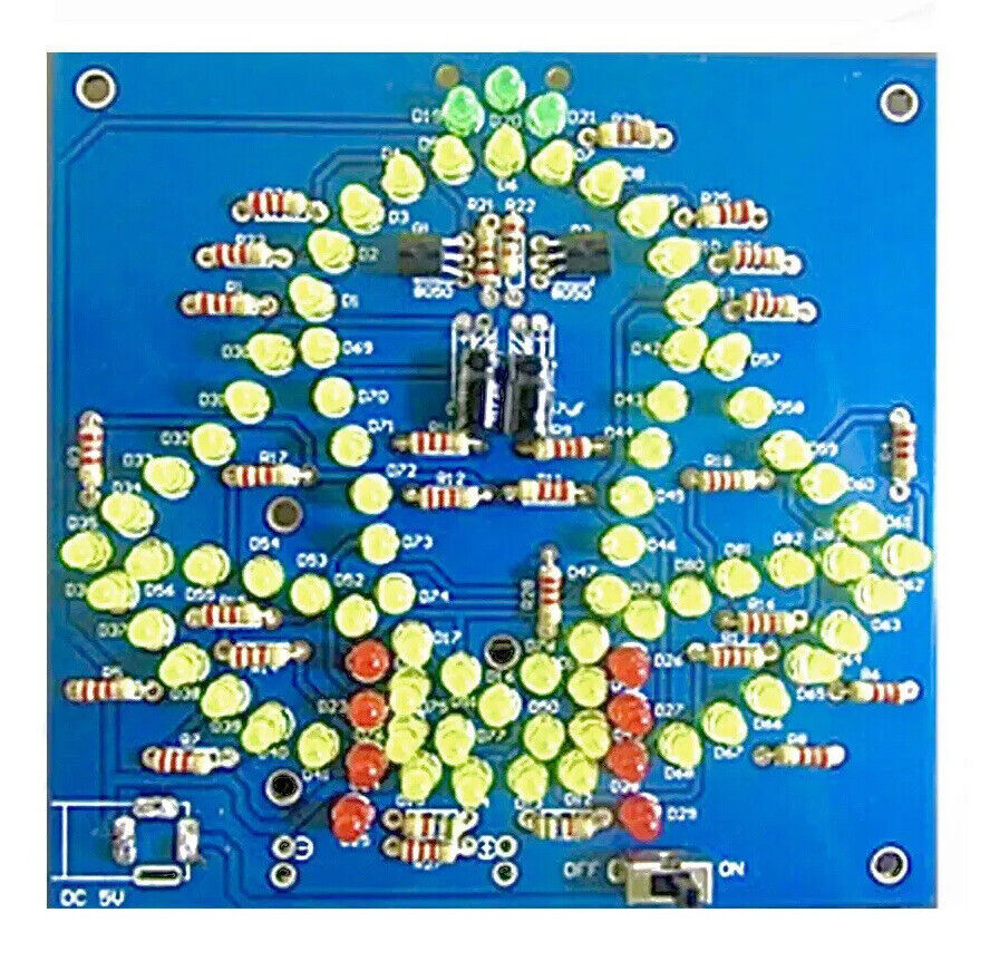 DIY LED Wobbly Bells Project Electronic Education Circuit YELLOW Flashing Kit