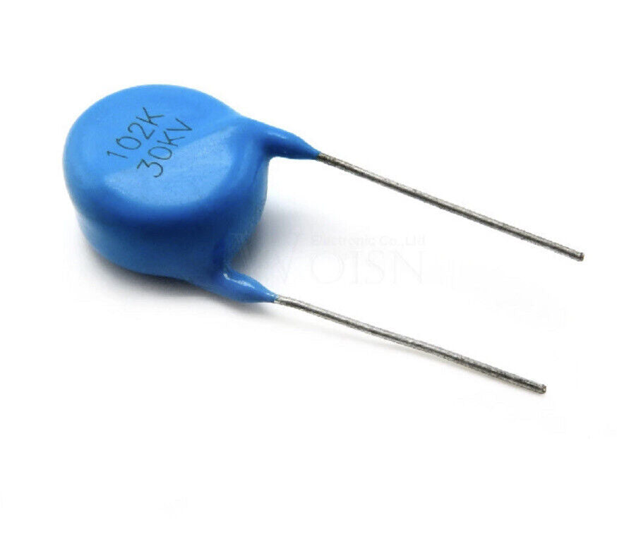 5PCS High Voltage Blue Ceramic Disc Capacitors 15KV-30KV 15pF-1nF DIY HV Supply