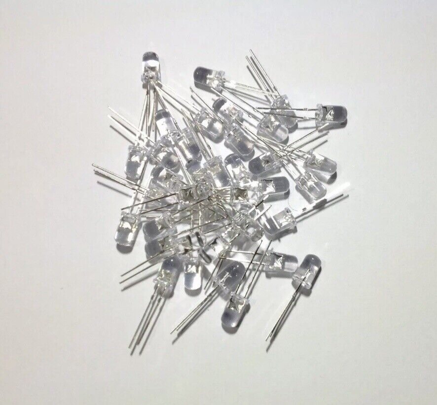 5mm 100PCS Warm White 3000-3200K LED Flicker Flame Candle Light Emitting Diodes