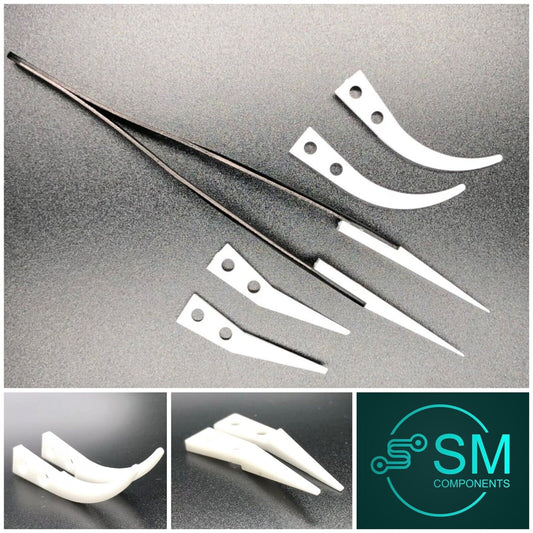 1pr Ceramic Tweezers 6 Piece Set tips ESD Safe Electronics DIY Soldering Safe