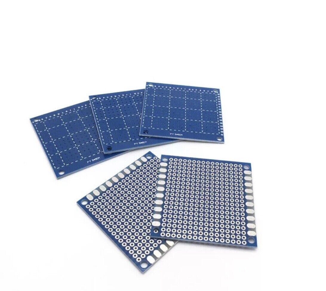 5PCS 5x5cm BLUE FR-4 Prototype Universal Circuit PCB Board Breadboard Sub Board