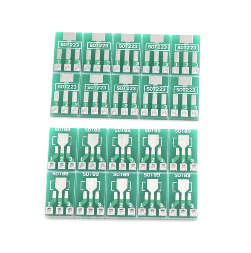 15PCS SOT89 SOT223  to DIP Transfer Board DIP Pin Board Pitch Adapter FR4