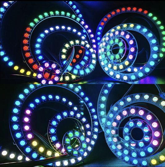 WS2812B RGB LED Full Round Panel Individually Addressable Full-Colour 93 Bit DIY