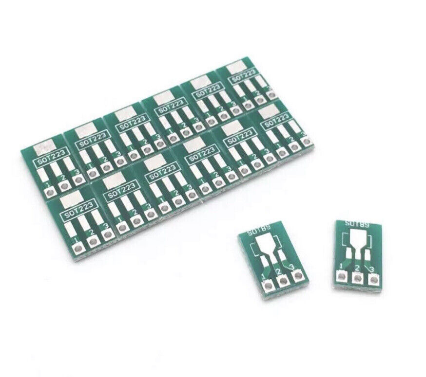 15PCS SOT89 SOT223  to DIP Transfer Board DIP Pin Board Pitch Adapter FR4