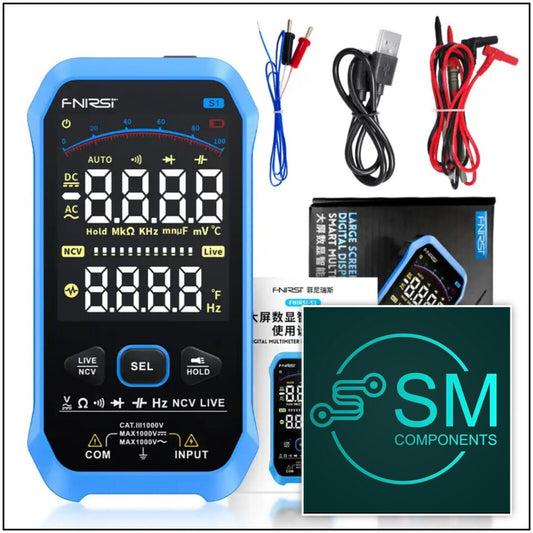 FNIRSI-S1 Digital Multimeter 9999 Counts AC DC Diode NCV Hz Live Tester