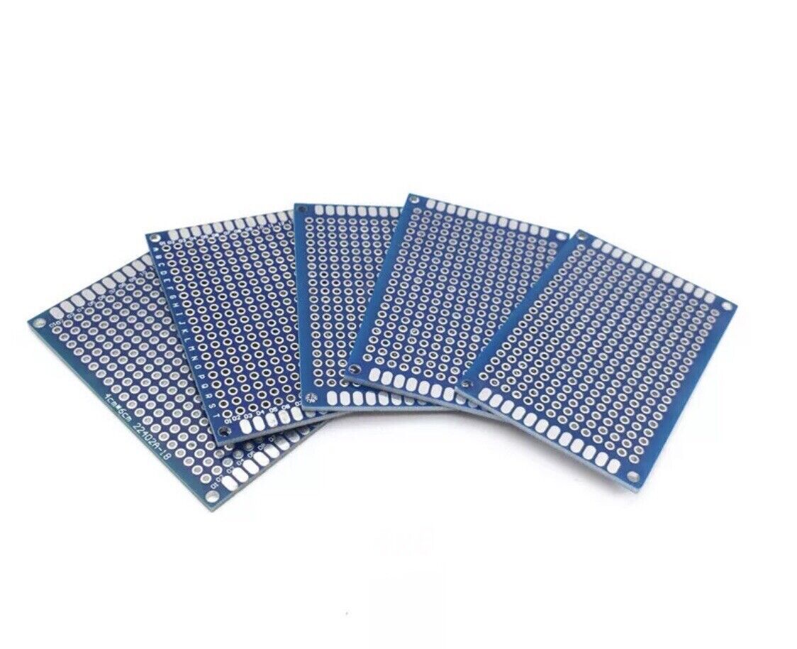 21PCS 5 Sizes Double Side FR4 PCB Prototype DIY 10x10cm 5x7cm 4x6cm 3x7cm 2x8cm