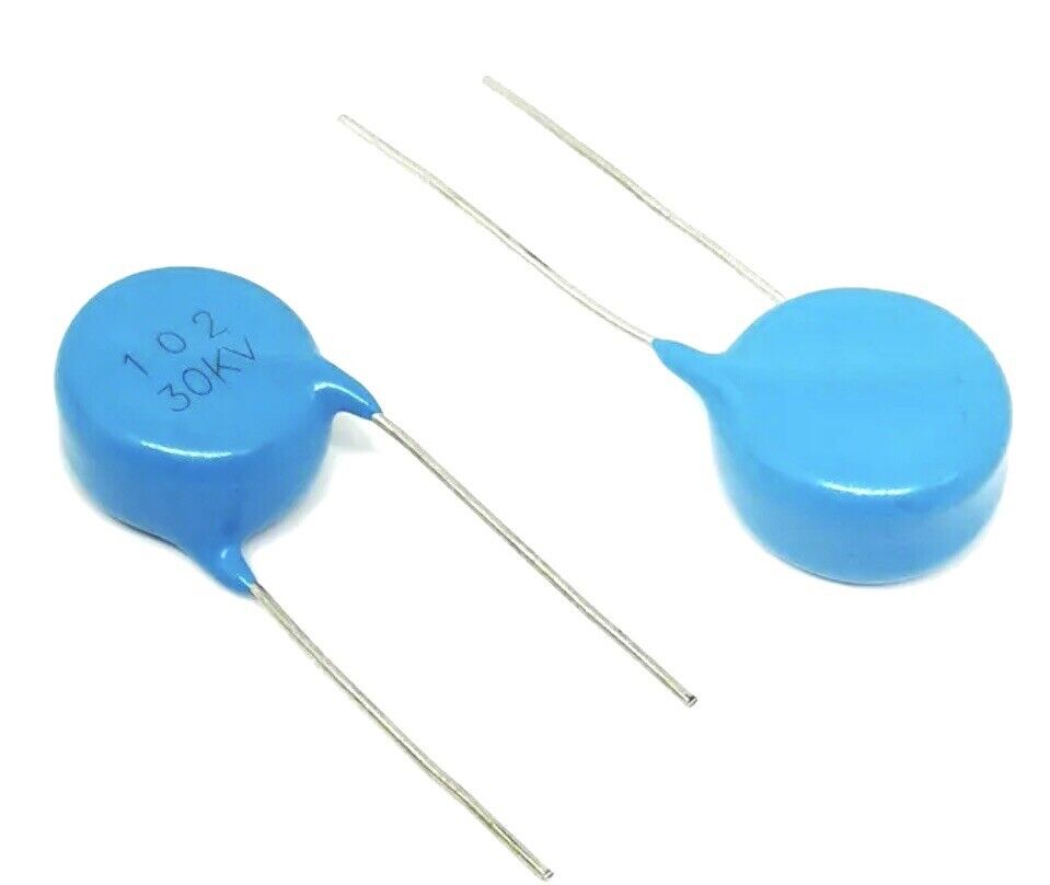 5PCS High Voltage Blue Ceramic Disc Capacitors 15KV-30KV 15pF-1nF DIY HV Supply