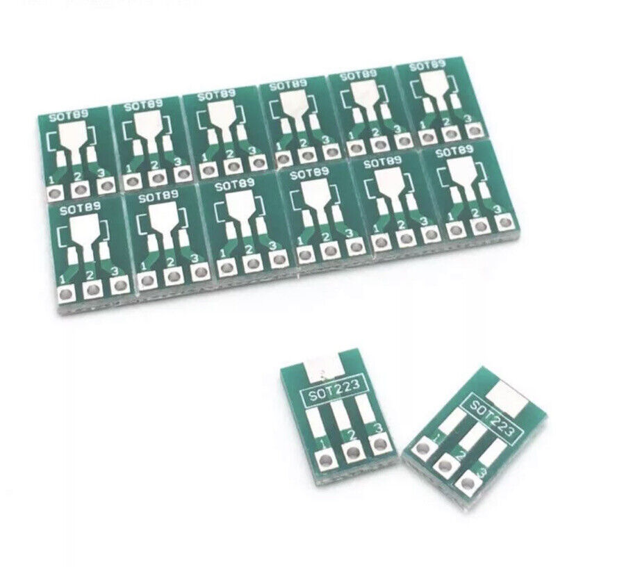 15PCS SOT89 SOT223  to DIP Transfer Board DIP Pin Board Pitch Adapter FR4