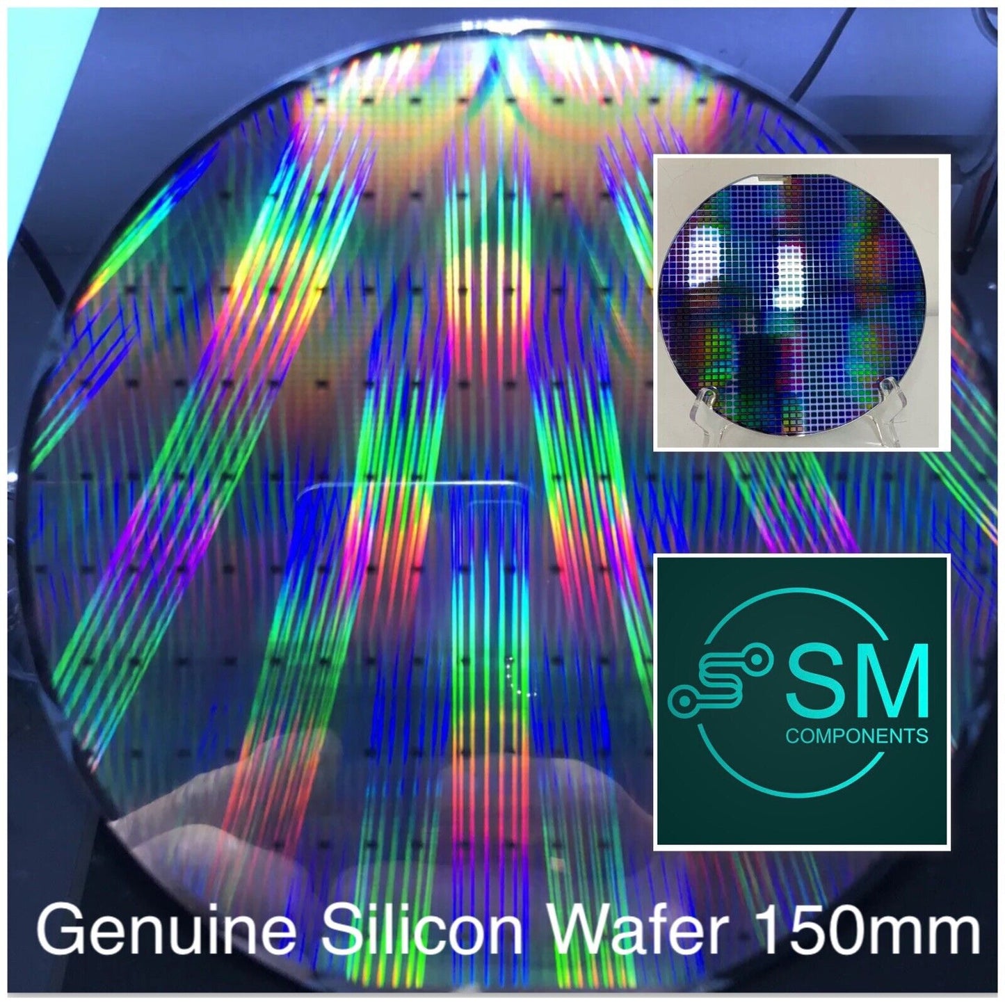 Silicon Wafer Semiconductor Lithography Chips 150mm Diameter Integrated Circuit