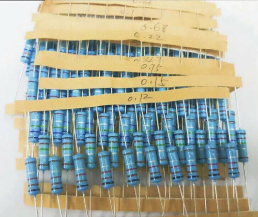 150PCS 3 Watt Metal Film 30 Values 5ea 10R-1Mohm 1% Resistors DIY Assortment Kit