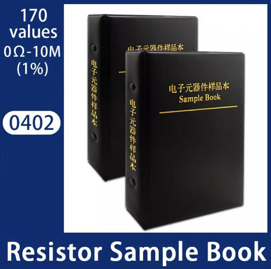 8500pcs 0402 SMD Resistor Chip SMT DIY Electronics 170 Values 1% Sample Book