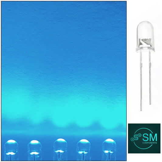 100PCS 5mm Ice Blue LED Flicker Flame Diodes  DIY Candle Light Emitting Diodes