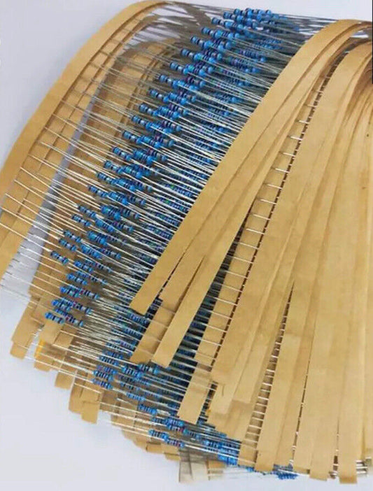 2500pcs 100Value 1/8Watt Metal Film Resistor Assortment Kit 1% Precision 0-10M