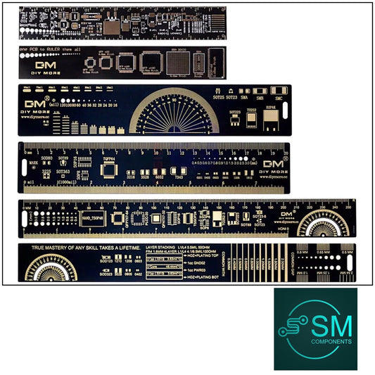 3pcs 15-20-25CM PCB Ruler For Electronics Engineers DIY Measuring Tool PCB Ruler