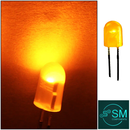 100PCS Orange 546 LED Oval Light Emitting Led Diode Colour Diffused LED 605nm