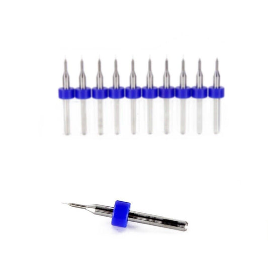 10Pcs 0.15mm PCB Print Circuit Board Tungsten Carbide Mini Micro Drill Bit Set