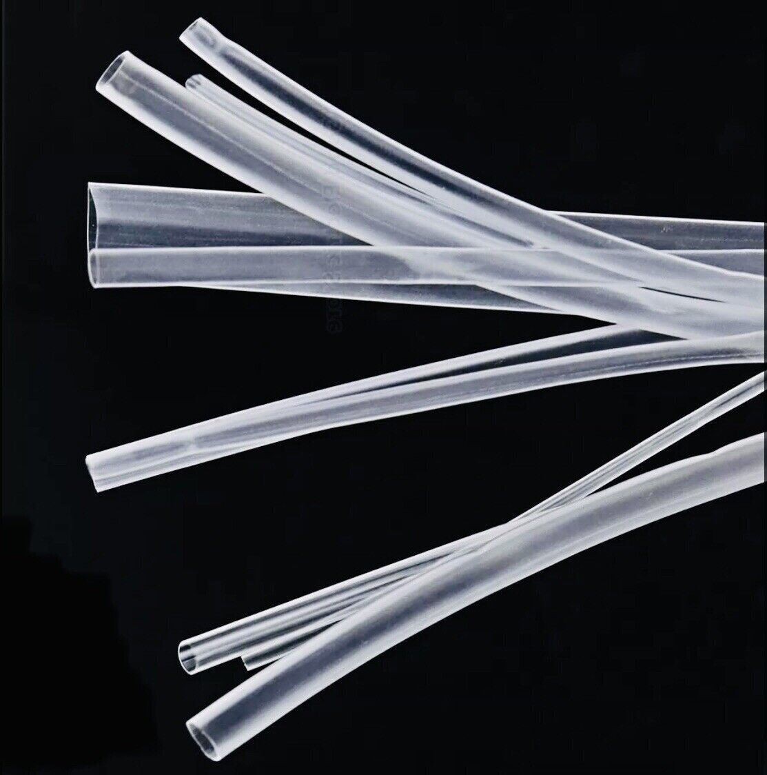 10Mtr Clear Heat Shrink Tubing 2Mtr each Size 4-10mm Wrap Assortment Electrical