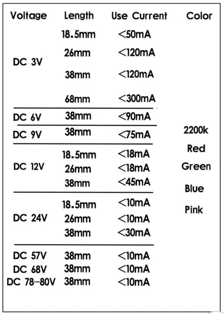 10Pcs DC 3V 100mA LED 40mm BLUE Silicone Filament Led Light Emitting Diodes